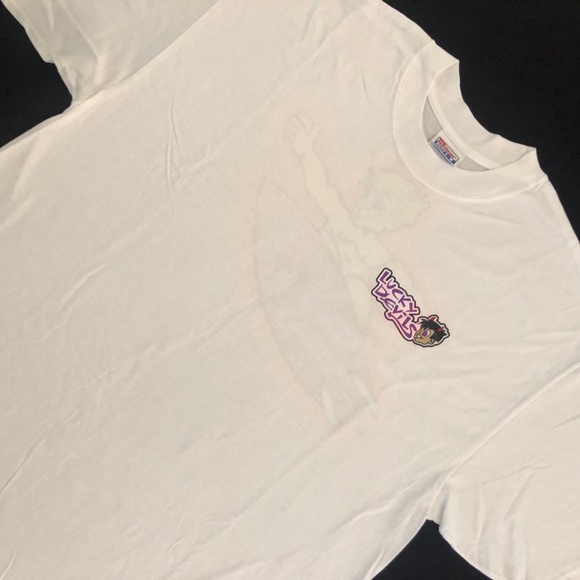 Lucky Devils "Surfer Devil on White Short Sleeve T-Shirt" - Picture 3 of 6